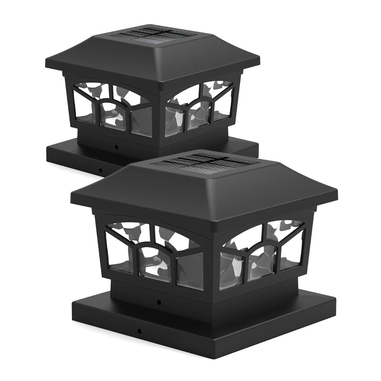 Modd Deuol Solar Cap Post Golau Solar Gardd Golau