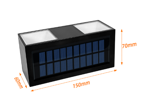 Goleuadau Wal Allanol wedi'u Pweru gan Solar Gwrth-ddŵr